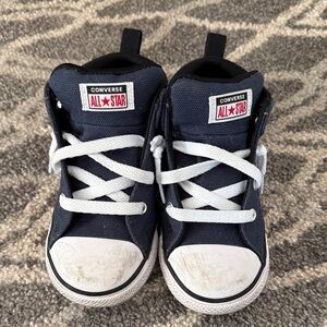 Converse Kids Dark Blue High-Top Sneakers toddler size 10